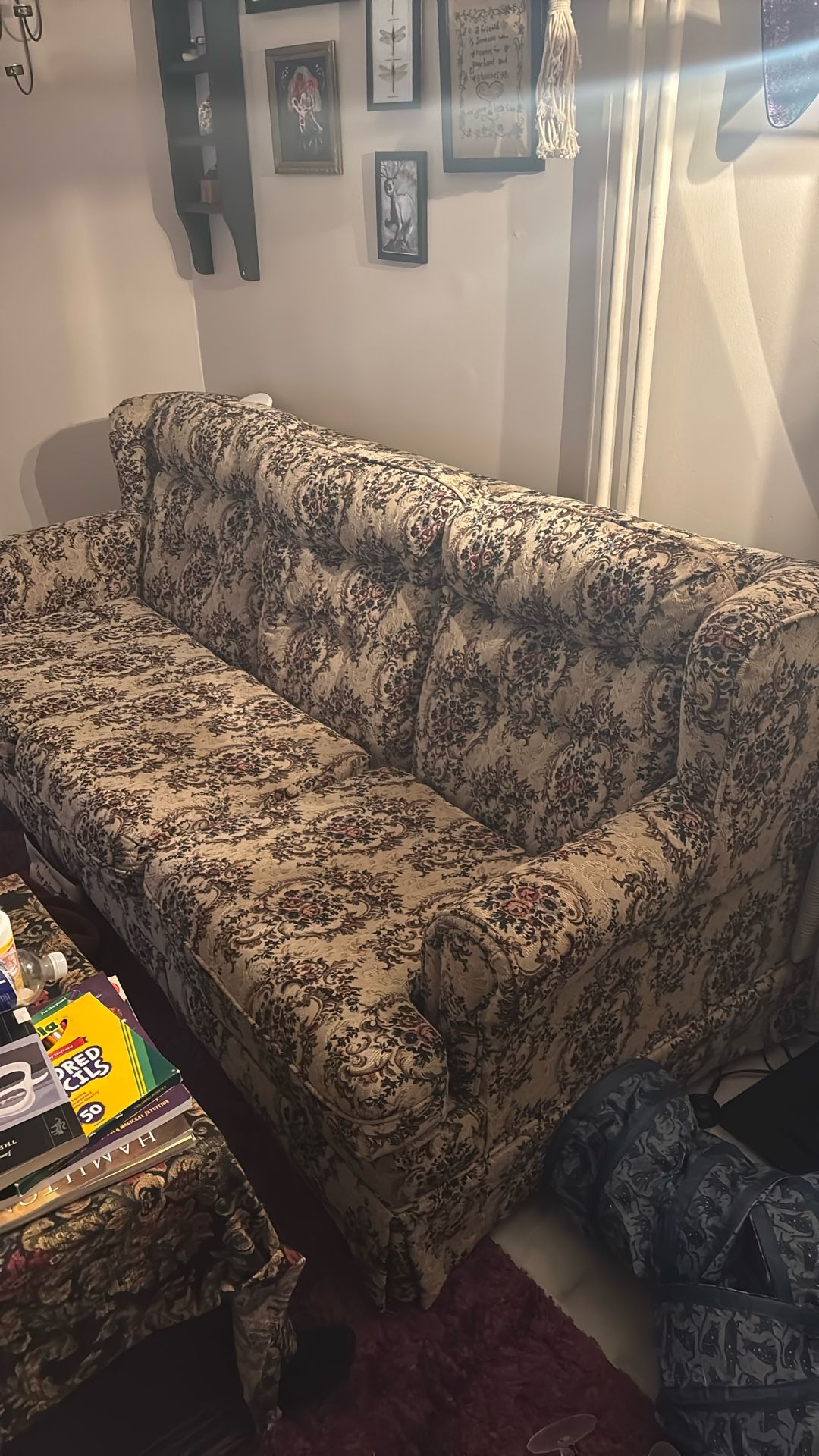 Flower Print Couch