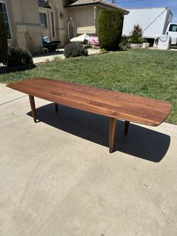 Mid- Century Modern Walnut Wood Coffee Table