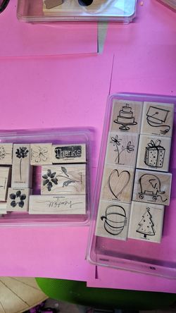 Crafty rubber stamps