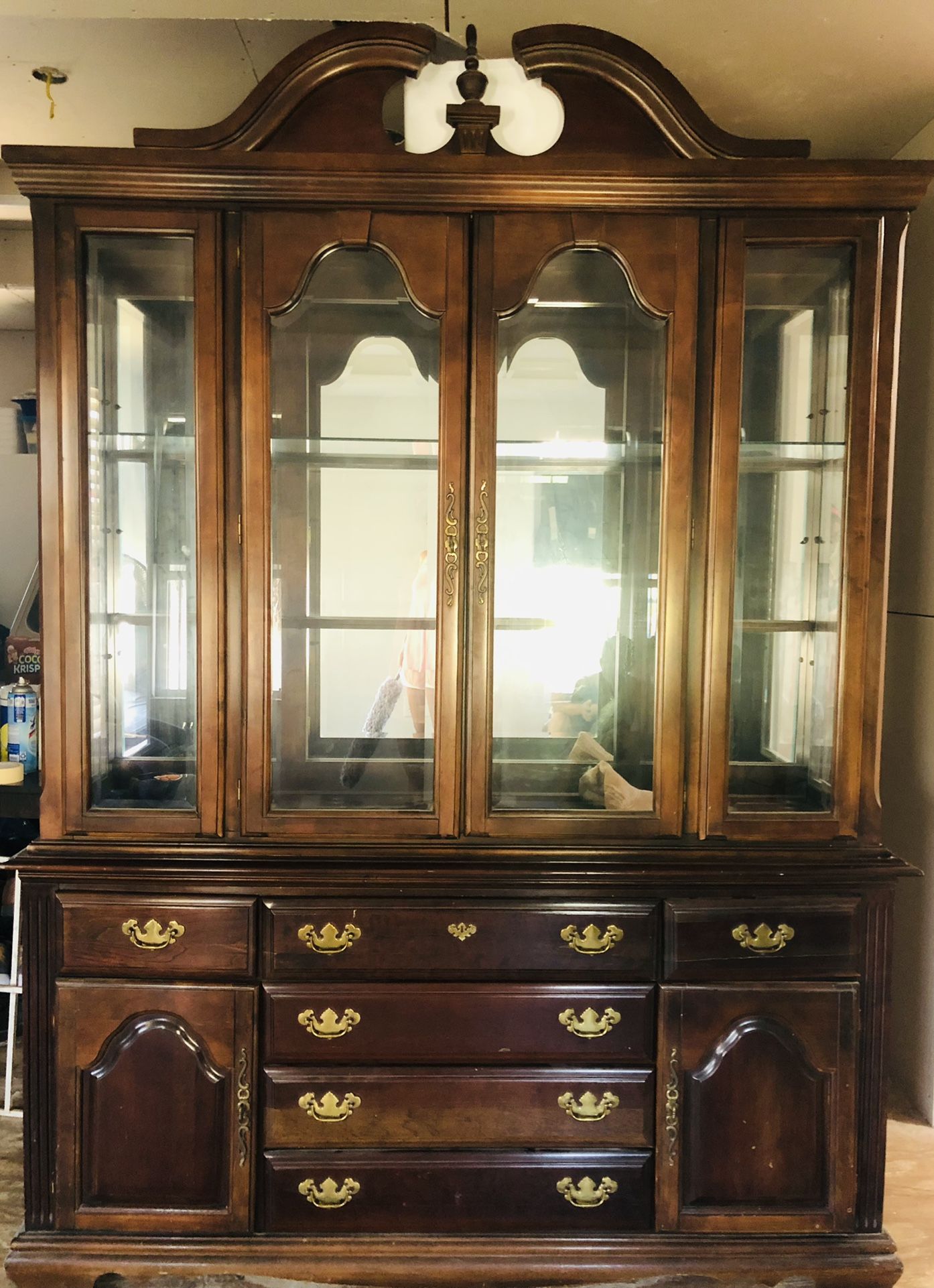 China Cabinet (wood and glass)