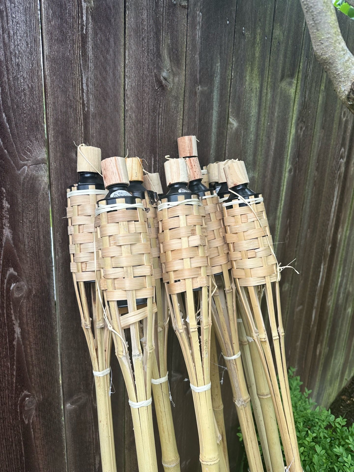 10 Tiki Torches - used 1x