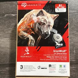 Seagate IronWolf 8TB NAS Hard Drive (NEW, 3.5” HDD)