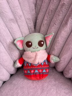 Grogu Christmas plushie