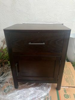 2 Dark Brown Nightstands
