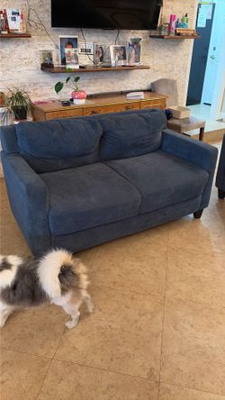 Juego de sillones azul marino