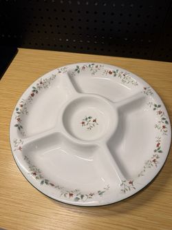 Pfaltzgraff Winterberry 5-Part Divided Oval Platter Christmas/Holiday 16” VTG