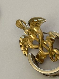 14 kt Vintage RN Pendant
