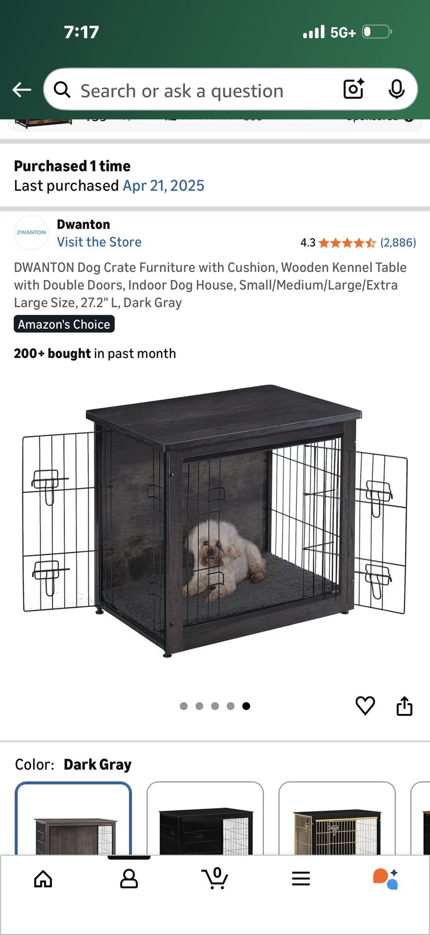 Wooden Dog Crate 