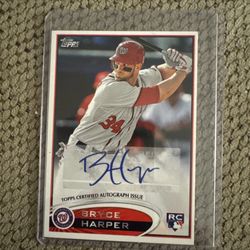 “BRYCE HARPER” 2012 Rookie Baseball Card TOPPS 661
