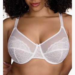 Minimizer Bras for Women Enchante Full Coverage Underwire Bras Plus Size Lifting Floral Lace Bra for Heavy Breast