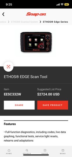 Snap-On Ethos Edge Scan Tool