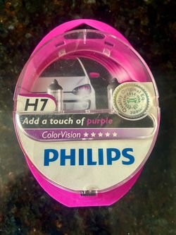 Philips H7 ColorVision Purple Headlight Bulbs
