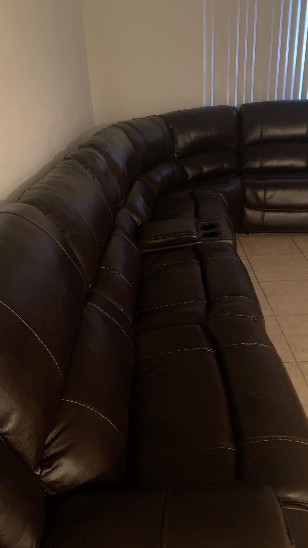 LOVELY 2 RECLINER SECTIONAL FOR SALE