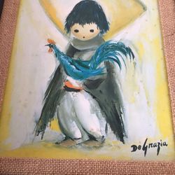 De Grazia Boy With Rooster 