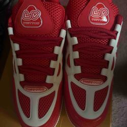 Red / White Louis Vuitton LV Skate Sneaker