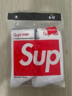 Supreme x Hanes Crew Socks 4-Pack