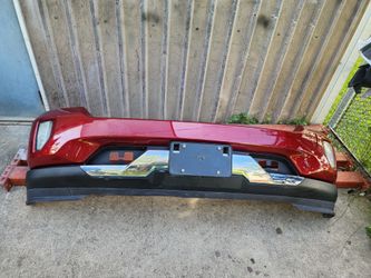 2016-2018 Chevrolet Silverado Front Bumper Red Tintcoat Color Used Oem