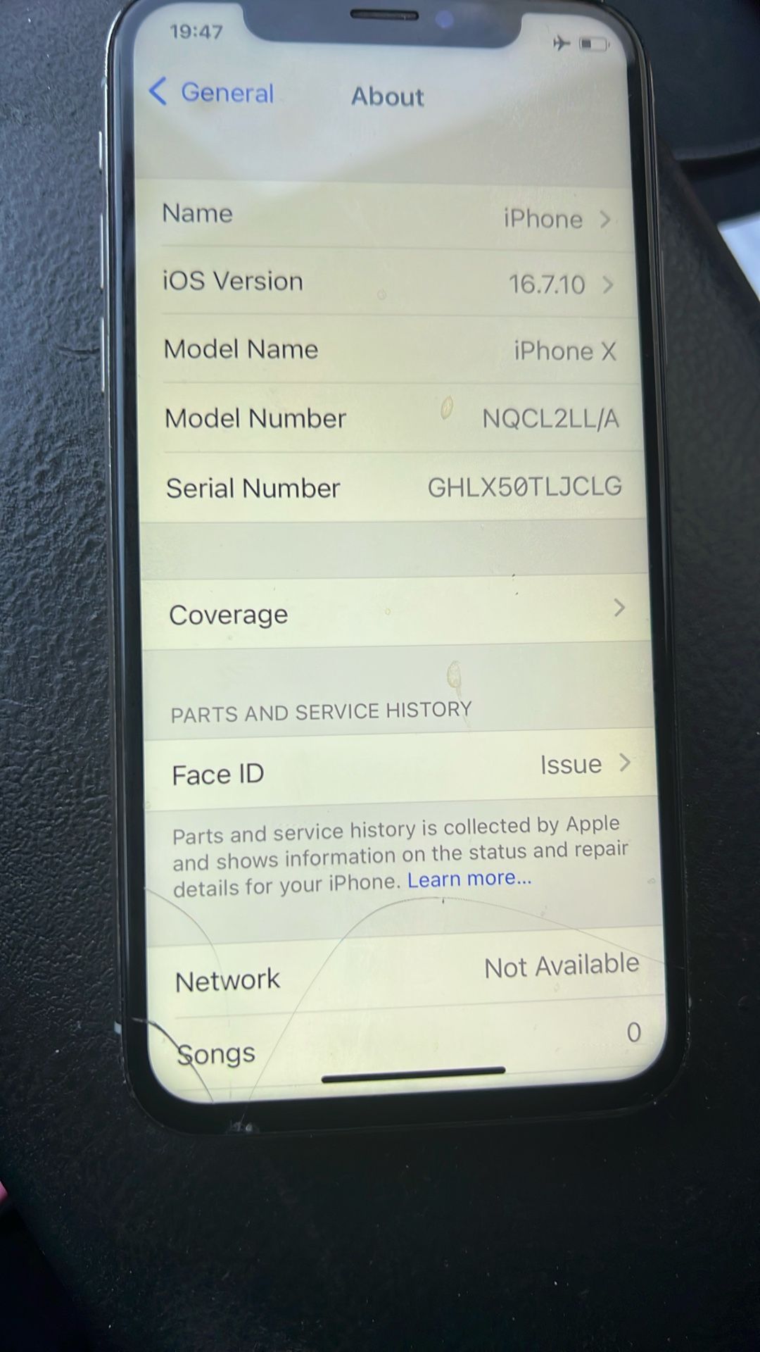 iPhone X Unlocked 64 Gb.