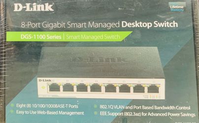 D-LINK 8 PORT GIGABIT SMART DESKTOP SWITCH