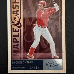2019 Panini Maple and Ash Leather & Lumber - Shohei Ohtani 24/25 SSP Angels