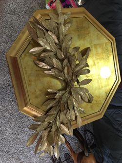Gold leaf wall hanging