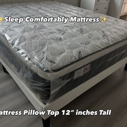 ✨Sleep Comfortably Mattress✨ 🆕Mattress pillow top 🟢Queen $150 🟡Full $130 🟠Twin $120 🔴King $260 🔵Cal king $260 ☑️Delivery available $30🚚