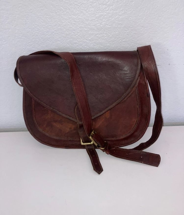 Leather Messenger Bag