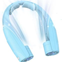 Neck Fan, 6000mAh USB Rechargeable Hands Free Personal Fan, 6 Speeds Adjustable Portable Neck Fans, Faster Cooling Wearable Fan, Ultra Quiet for Outdo