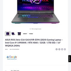 Asus Rog Strix G16 Read Description 