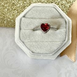 Heart Shaped Ring, Size 8