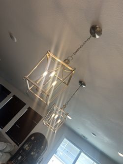 2 Large Pendant Lights