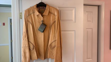 NWT Genuine Leather Jacket Size 12 Medium 