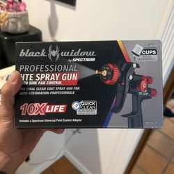 Black Widow HTE Spray Gun 1.3 – Brand New (Clear Coat Pro Gun) paint gun