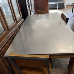 Heavy Wood Dining Table (4 Chairs )🪑 