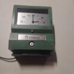 Workplace Time Clock Insert Card And Click