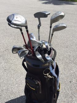 Golf Clubs and Bag