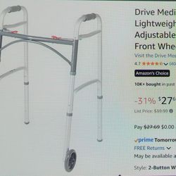 Lightweight Aluminum Folding Walker