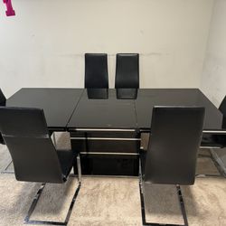 Rectangular dining table set for 2, 4, 6 people/guest with chairs - negotiable price- $350
