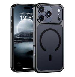 Magnetic for iPhone 17 Pro Max Case (Compatible with MagSafe)(Military Grade Drop Protection)(Camera Protection) Translucent Matte Shockproof Phone Co