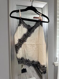 Lace Cami Top Spaghetti Strap Sleeveless V Neck