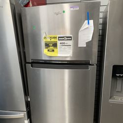 Whirlpool Top & Bottom In Stainless Steel Open Box