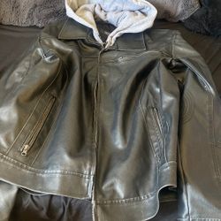 Kenneth Cole Leather Jacket Xxl