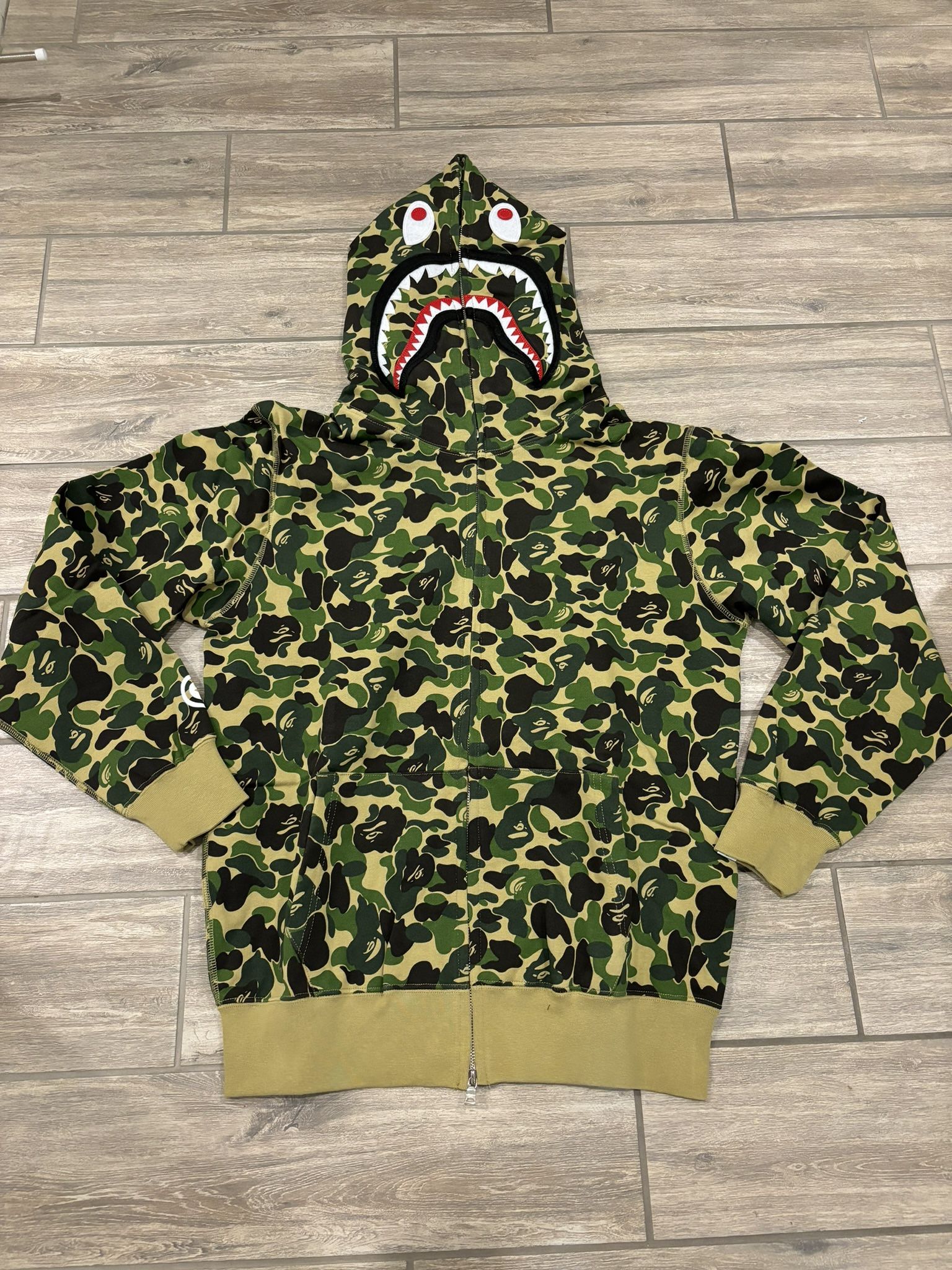 Bape Hoodie Green - Size M & L