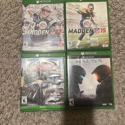 Xbox Games-Madden 17, Madden 15, MXvsATV All Out, Halo 5