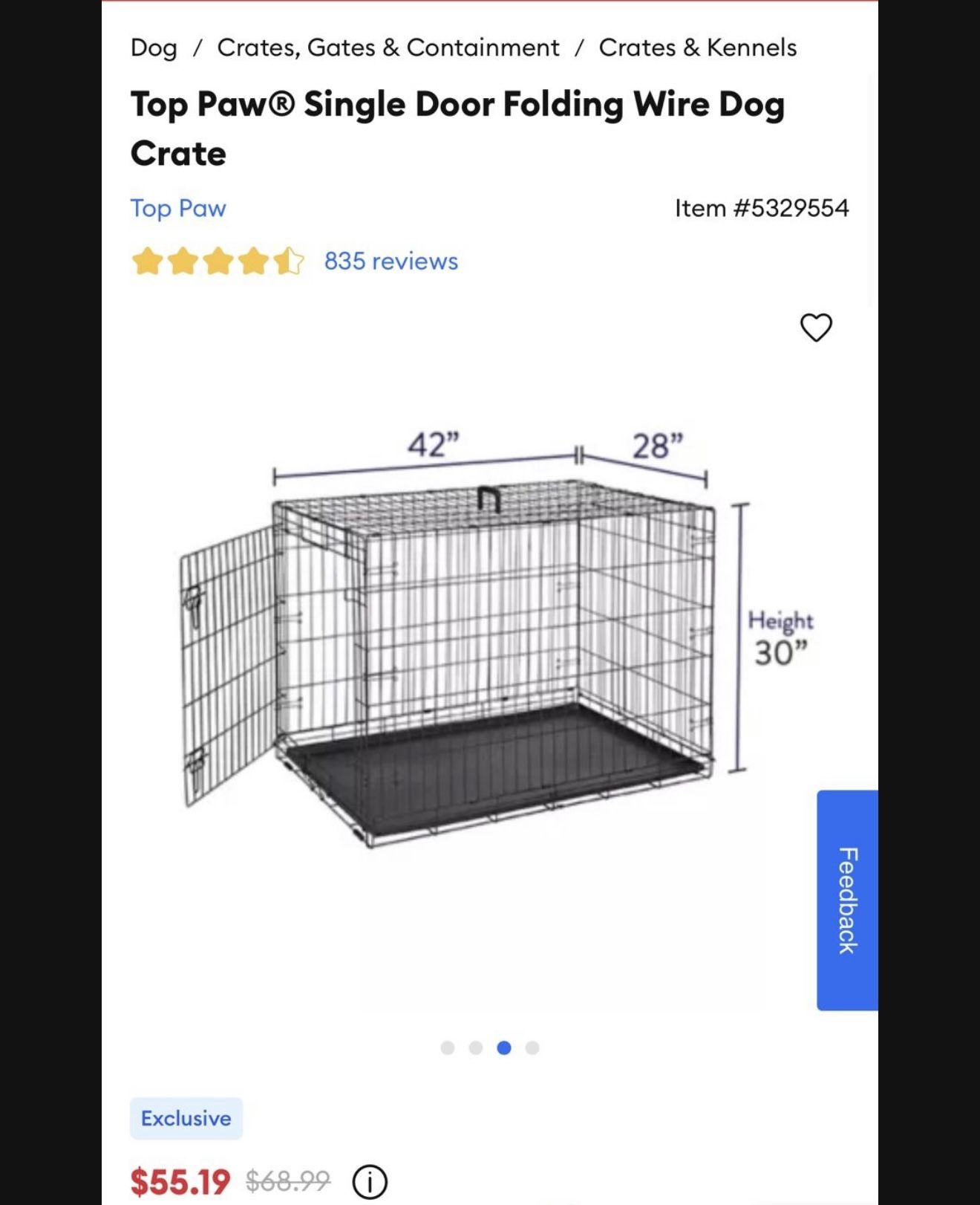 MEDIUM DOG CRATE