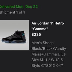 Gammas Size 11 Need 11.5