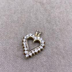 14K Heart Pendant 