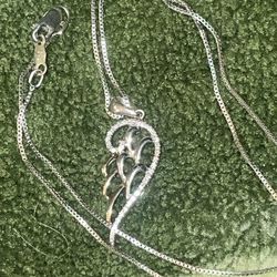 Kay jewelers - half angel wing necklace