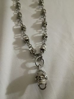 Stainless Steel Skull Necklace