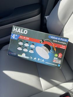 Halo 6-Pack 4-in Recessed LED Lights Selectable Color